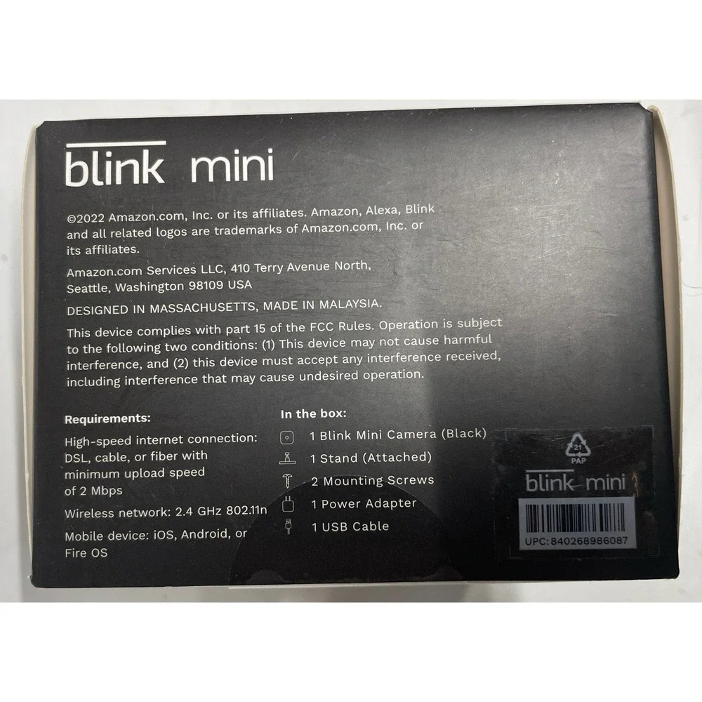 Blink mini indoor