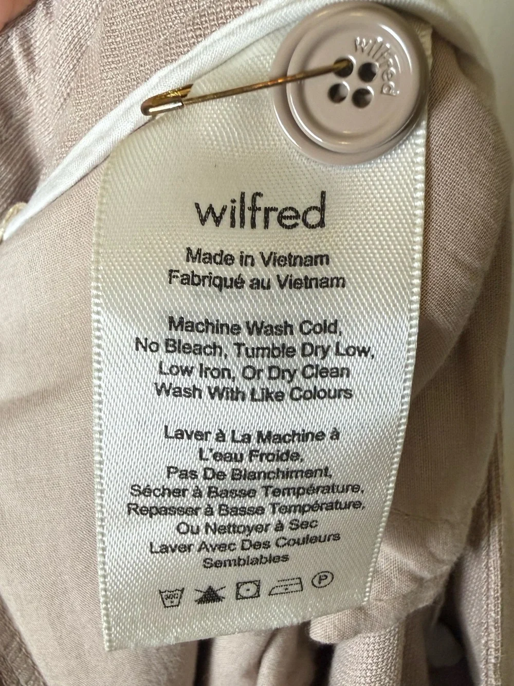 Aritzia size pants wilfred