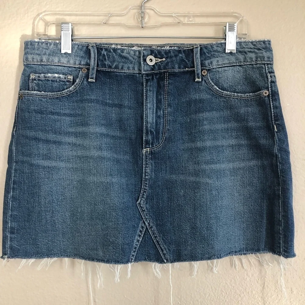 PAIGE Distressed Frayed Hem Mini Skirt Size 28/6