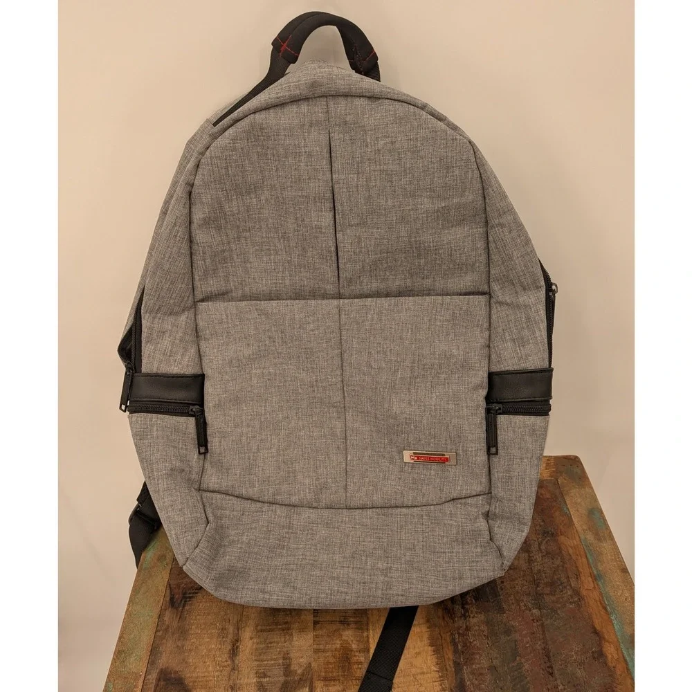 RFID Protection SwissMobility Gray Office Travel School Medium Laptop Backpack
