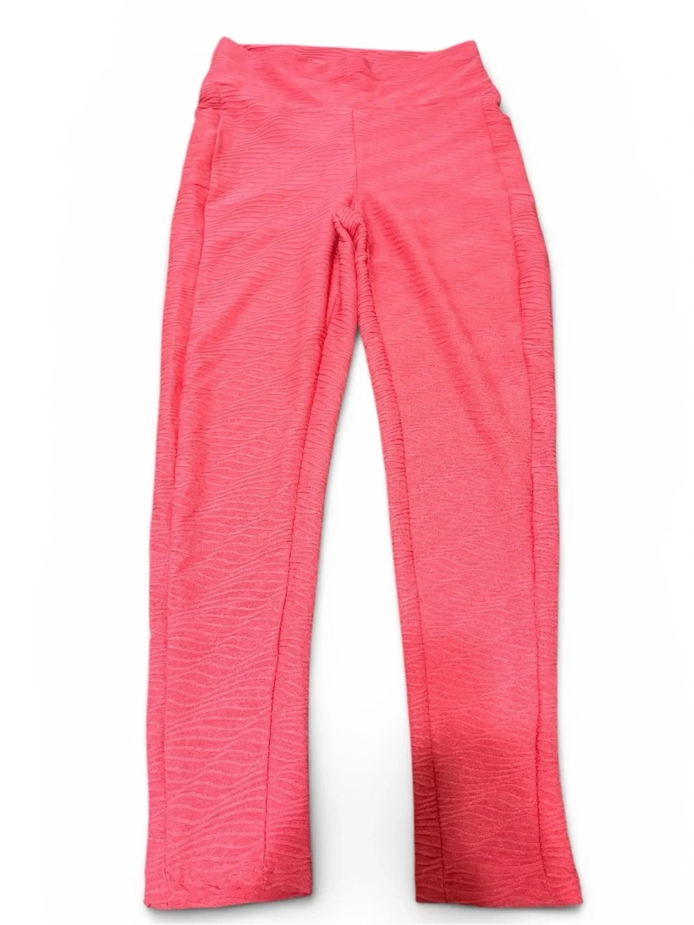 Fawn Activewear Coral Textured Flare Leggings Women’s XL