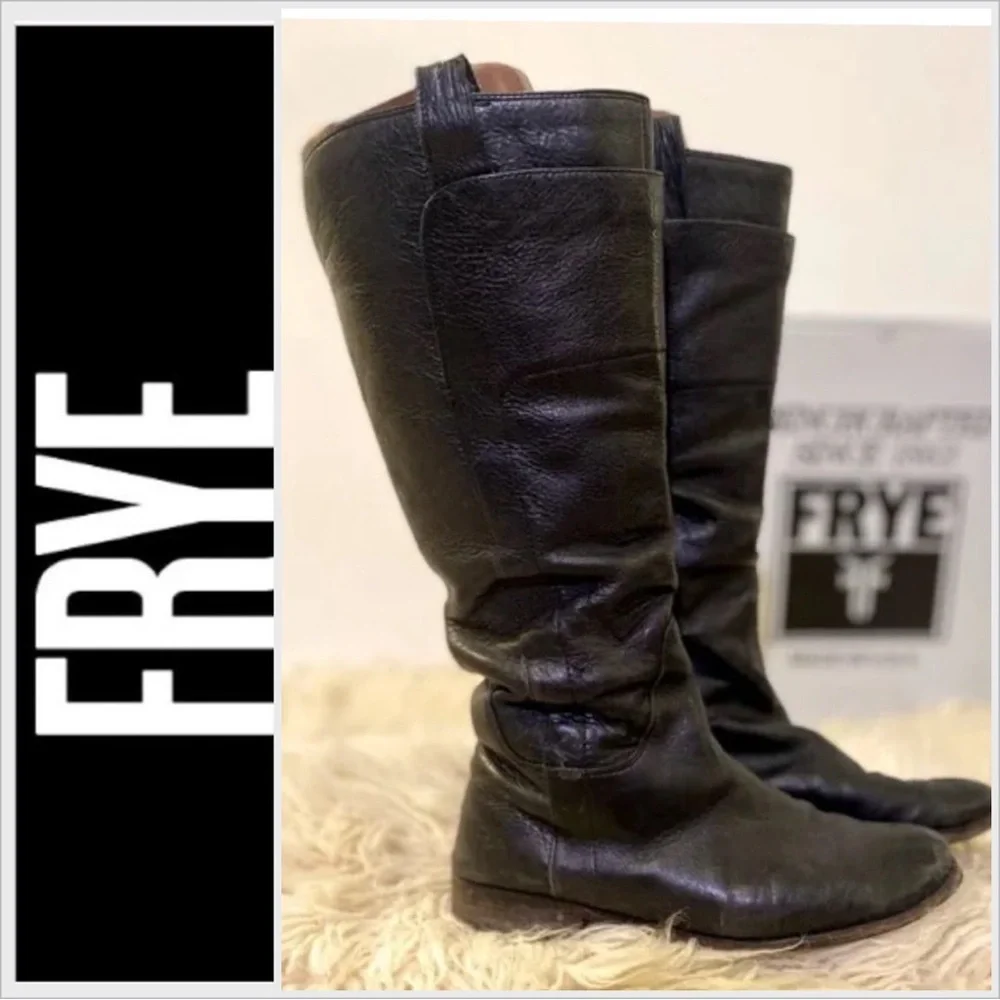 Frye Paige tall riding boot 7.5 black