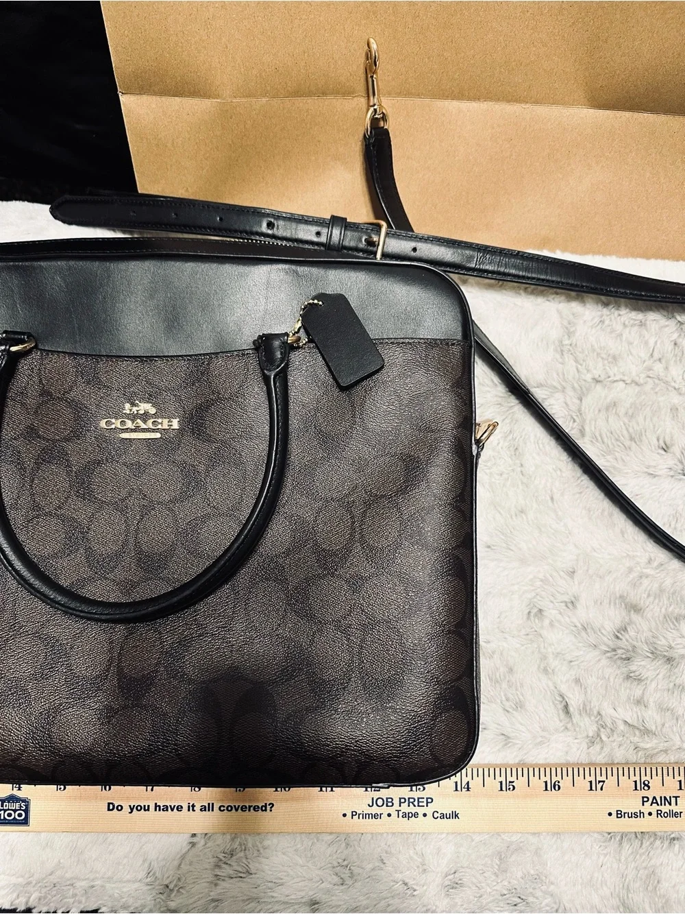 Coach laptop briefcase