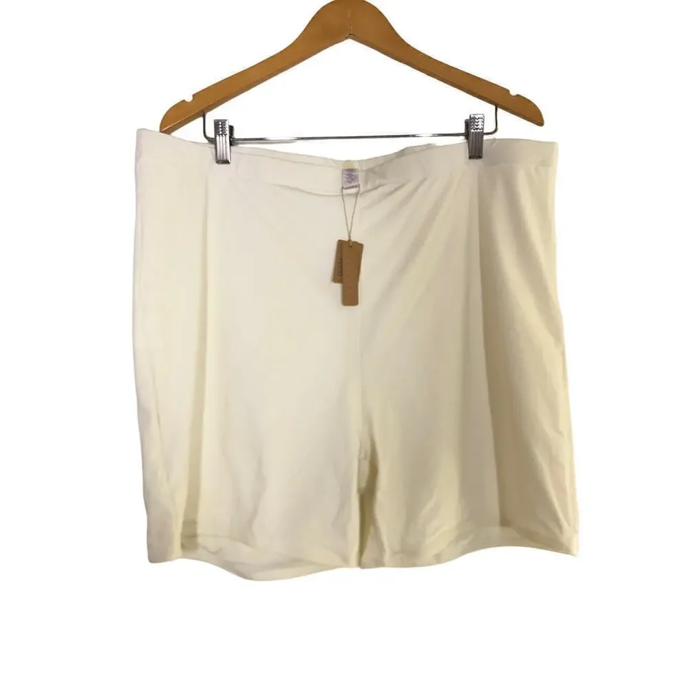 SKIMS Signature Swim Shorts Mid Waist Marble White NWT Size 4X