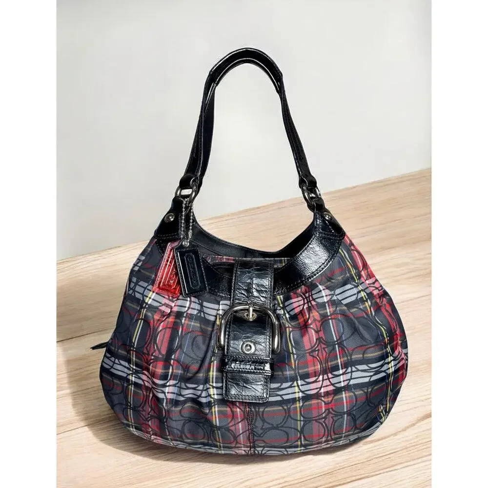 Coach tartan zip