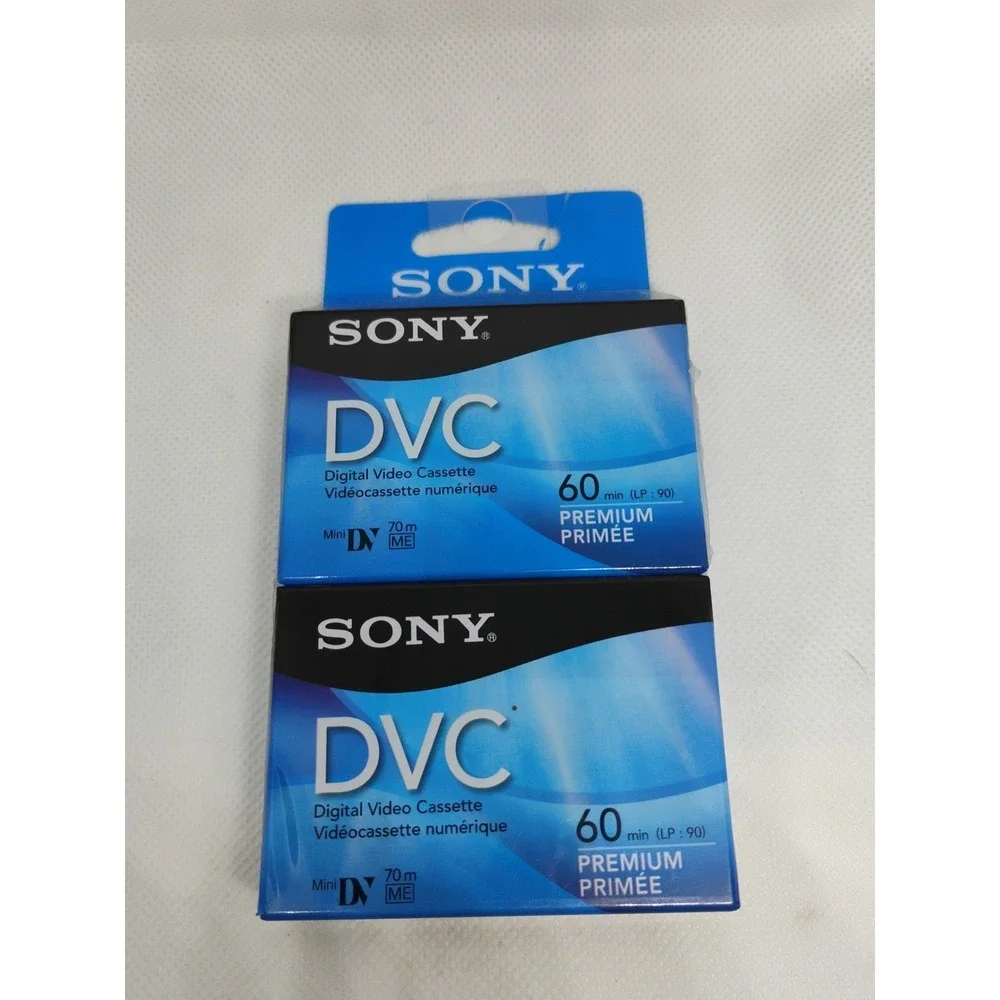 NEW Sony DVM60PRL Mini‎ Video Cassette Tape 2pk Sealed Camcorder Tapes