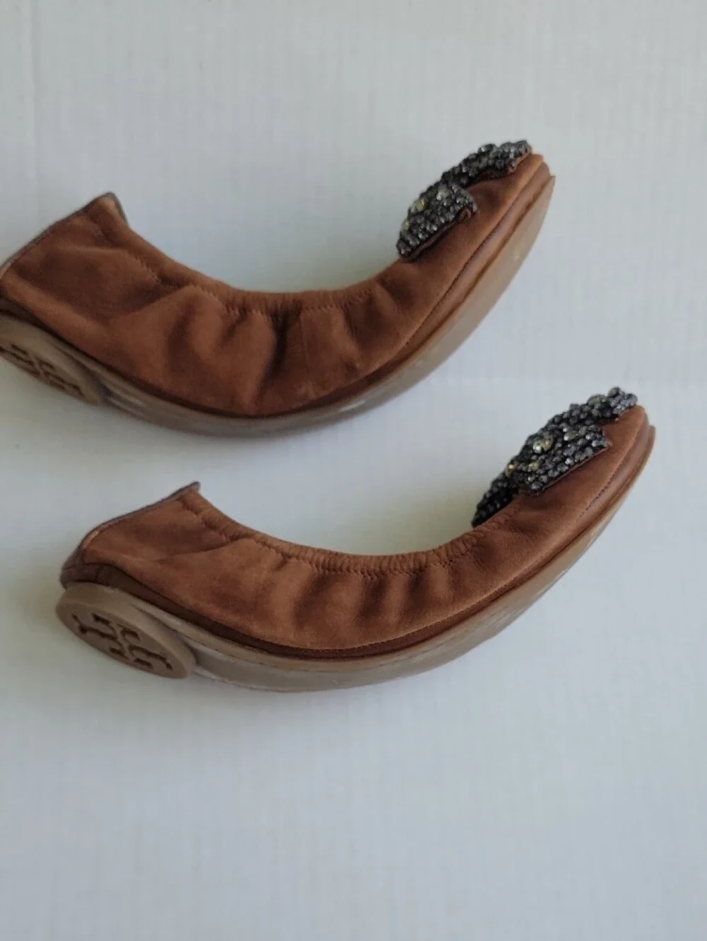 Tory Burch brown suede