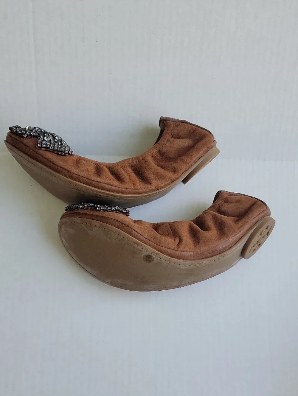 Tory Burch brown suede