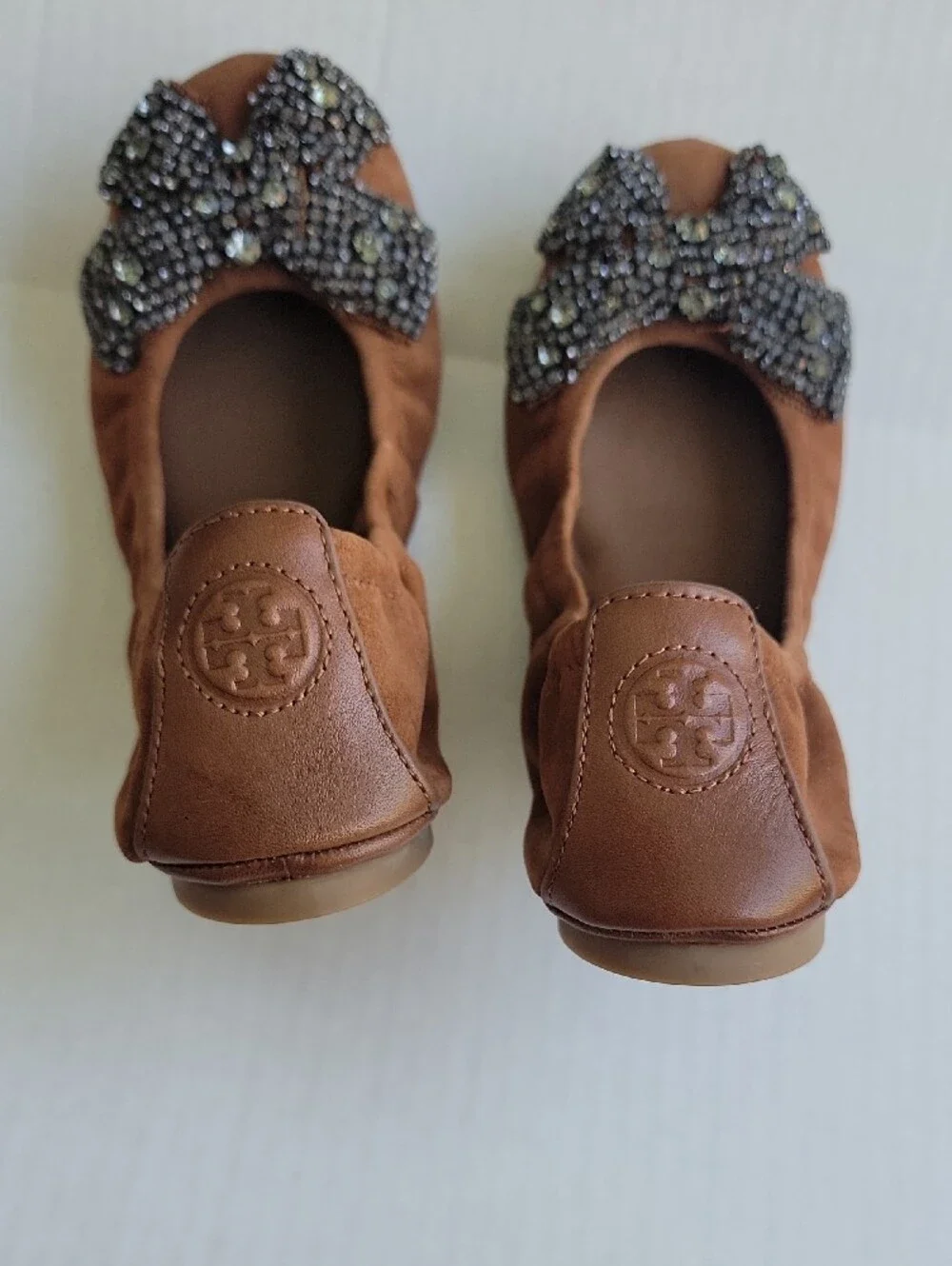 Tory Burch brown suede