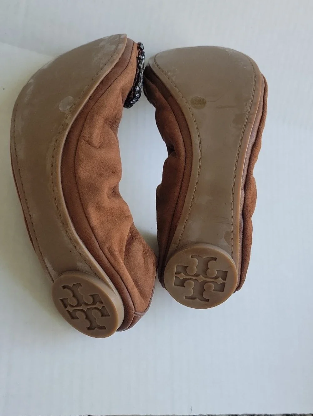 Tory Burch brown suede