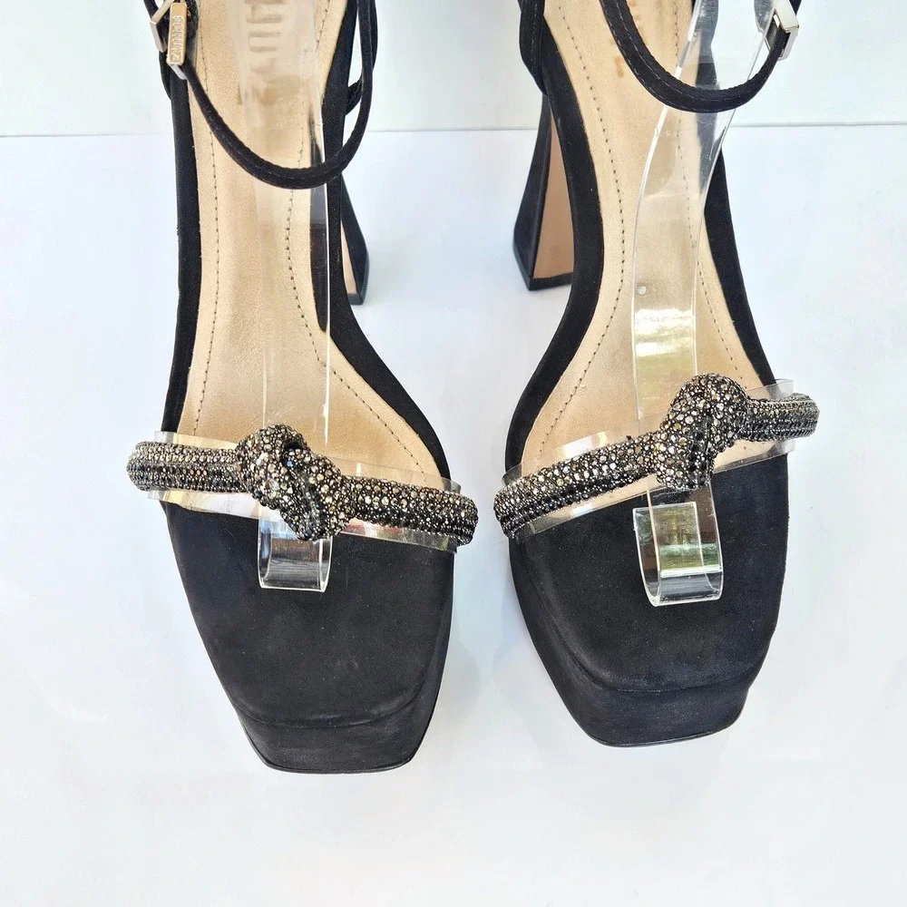 SCHUTZ black suede