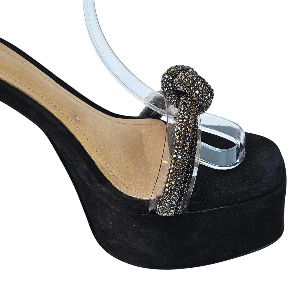 SCHUTZ black suede