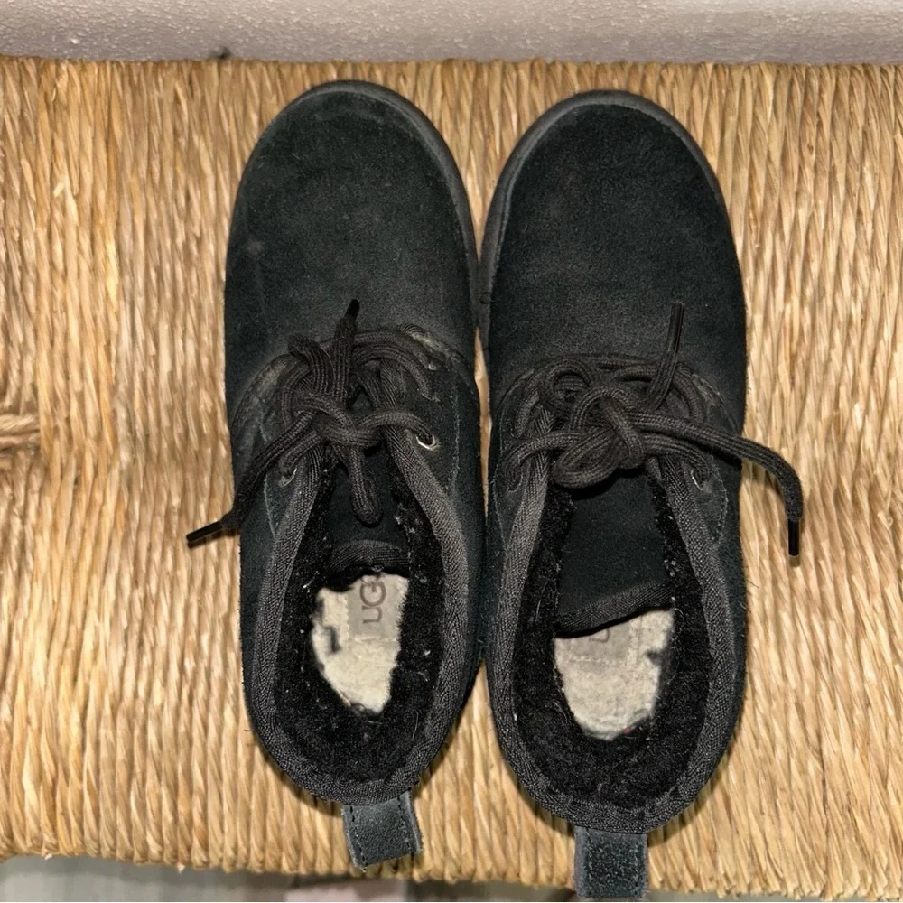 UGG black warmth suede