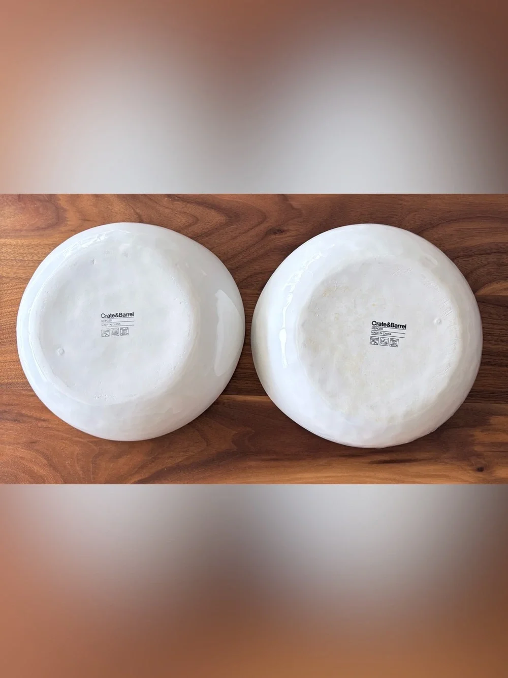 Crate&Barrel smoke rounded mercer