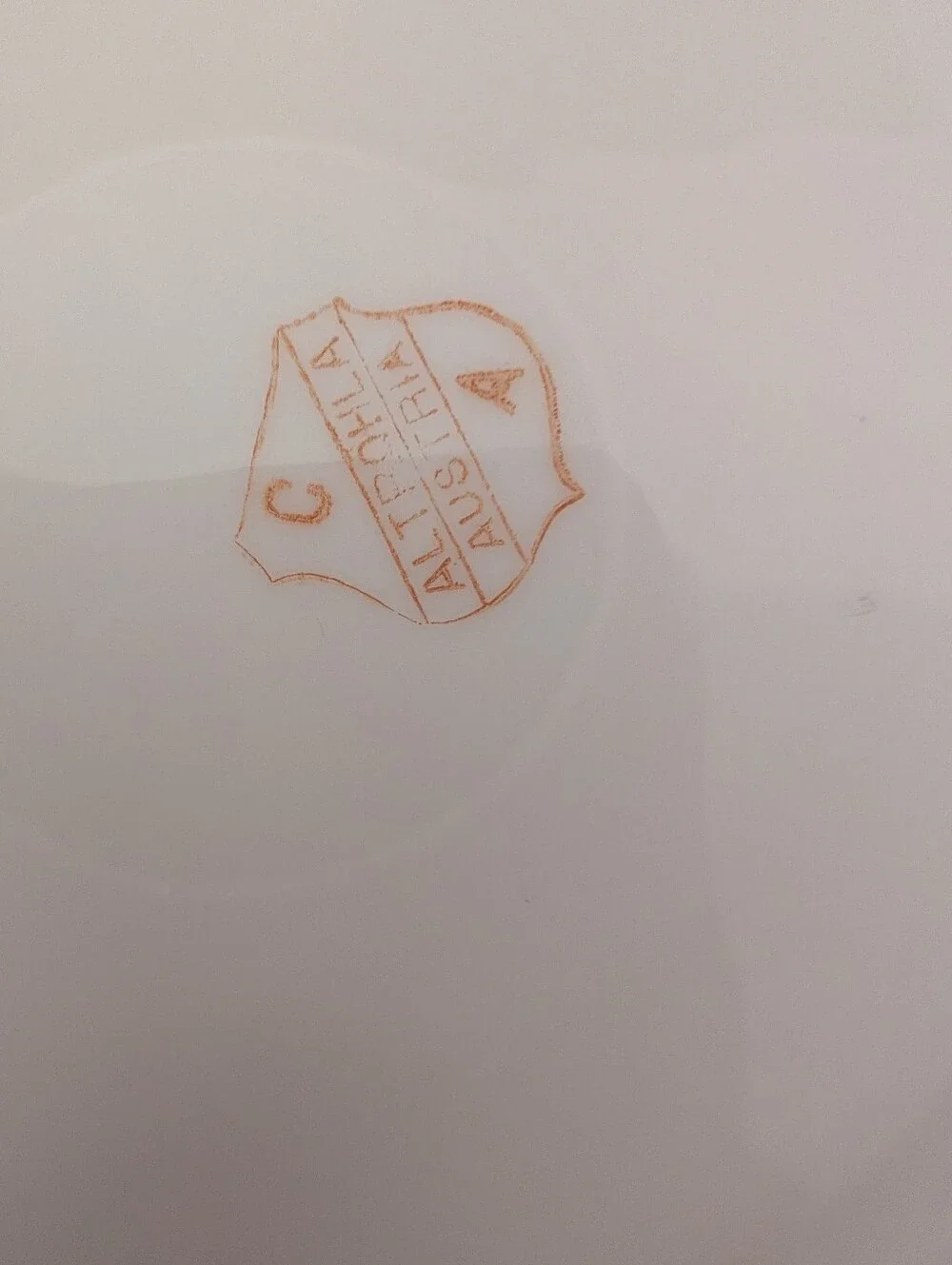 Vintage white plate