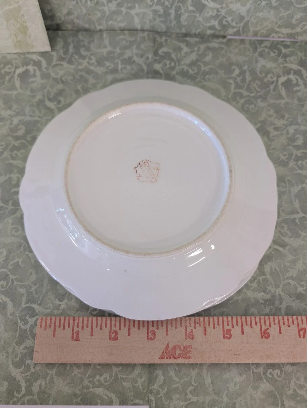 Vintage white plate