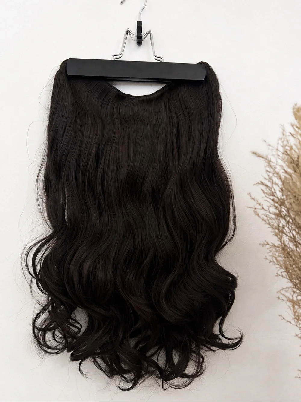 22 “ Dark Brown V Shape Clip-In Hair Extension | Long Wavy Volumizer