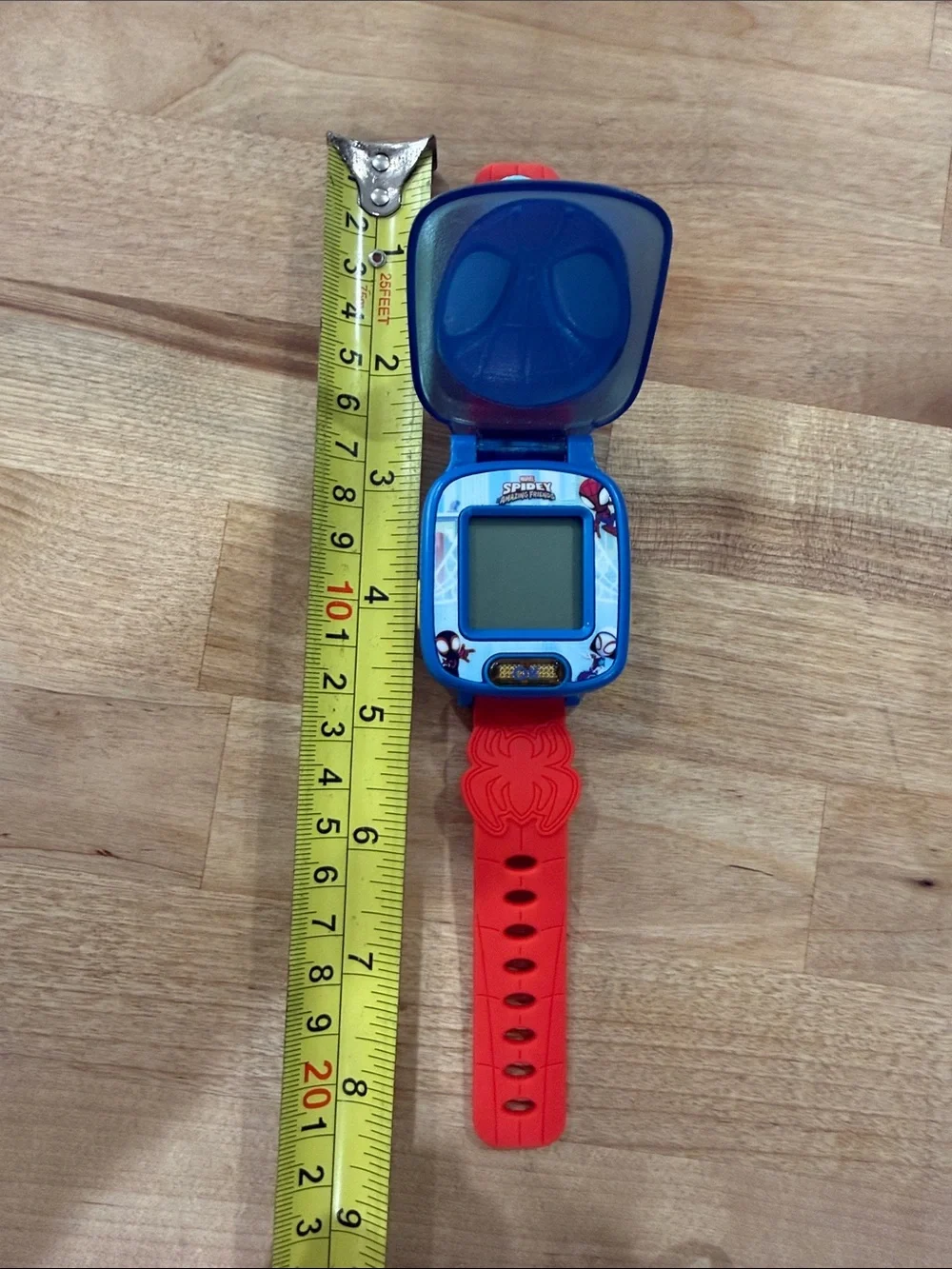 Spiderman Kids Flip-Cover VTech Digital Watch - Red and Blue