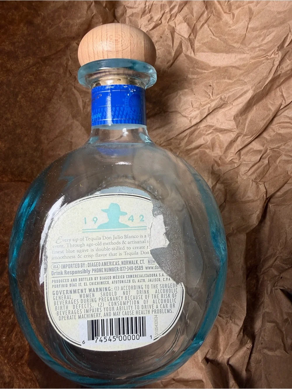 don julio empty blanco