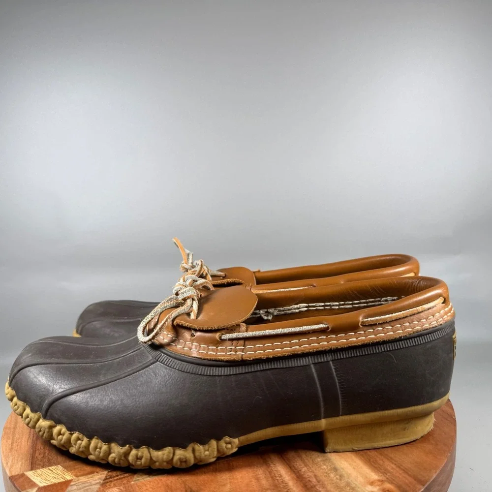 L.L. Bean fishing stitched happy