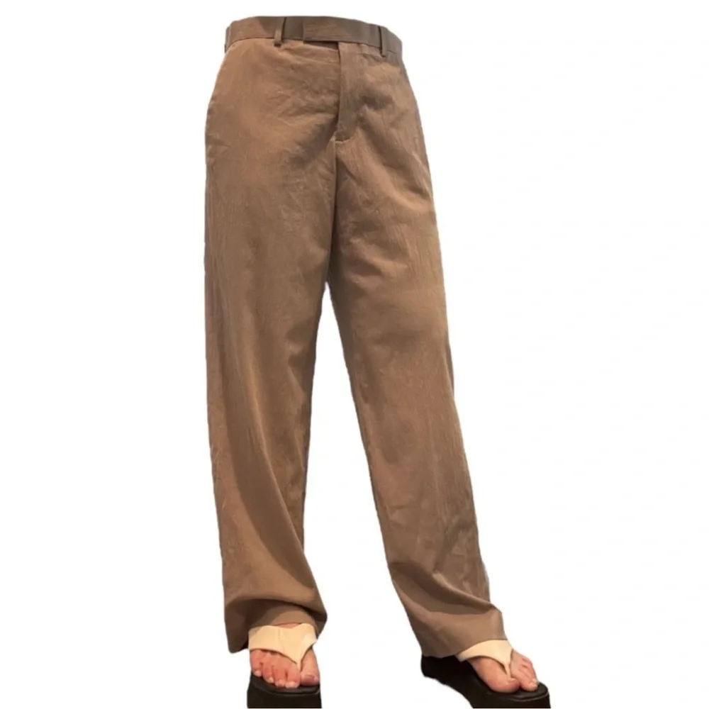 ASOS Men's Tan Straight-Leg Chinos