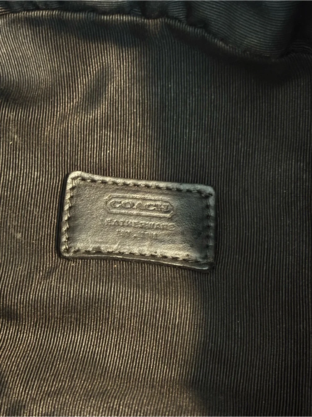 Coach material leather