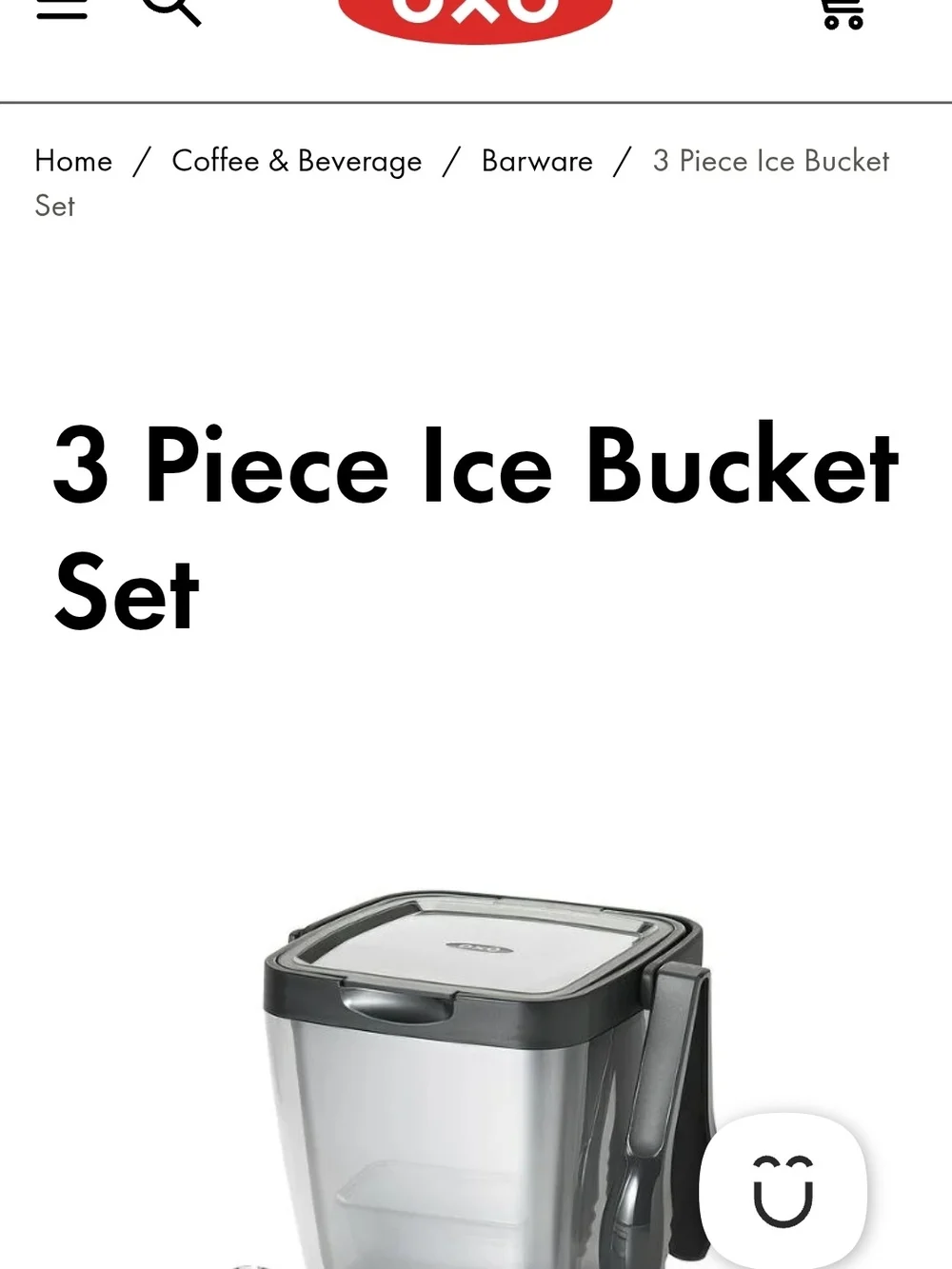 Oxo branded ice