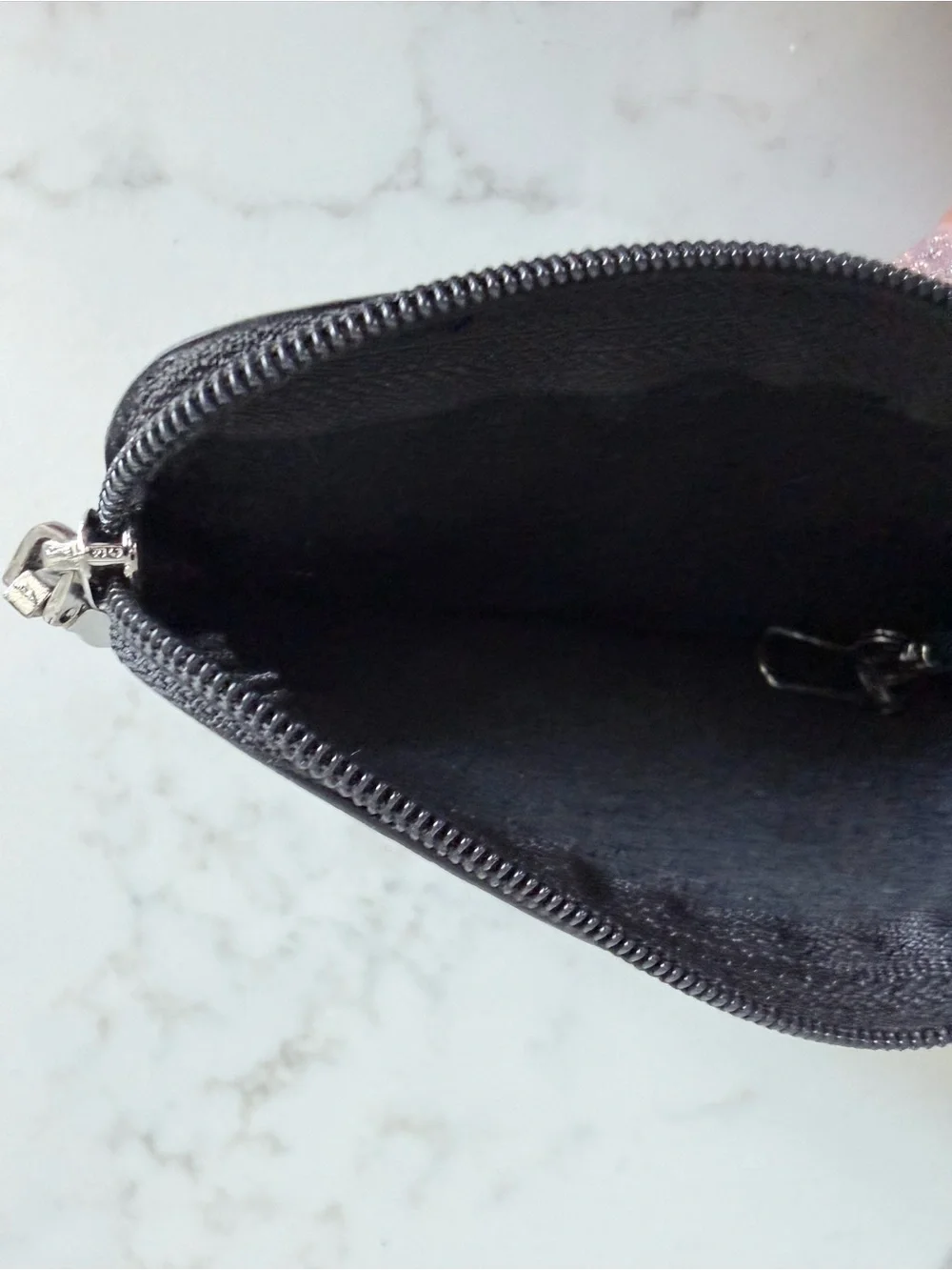 N/A black leather