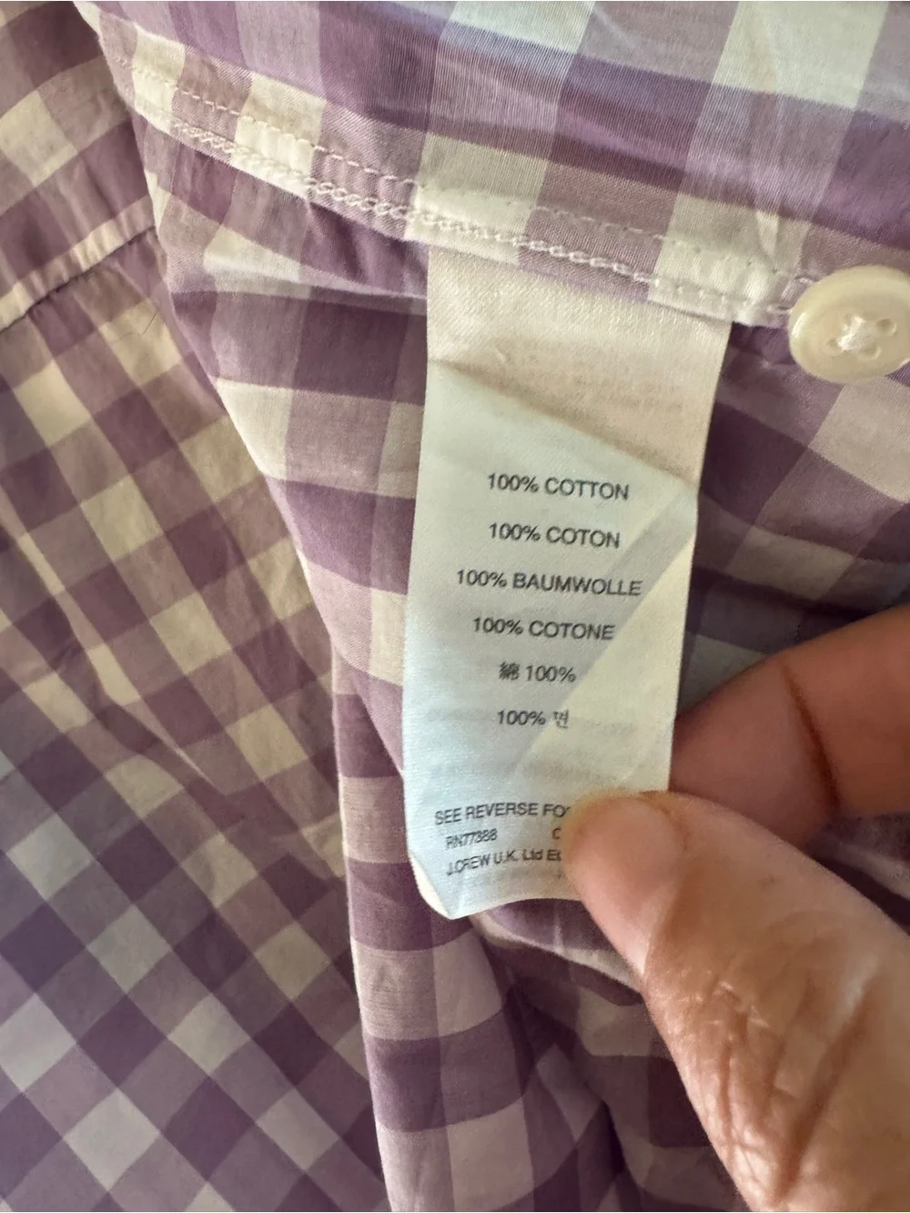 J. Crew feel cotton down