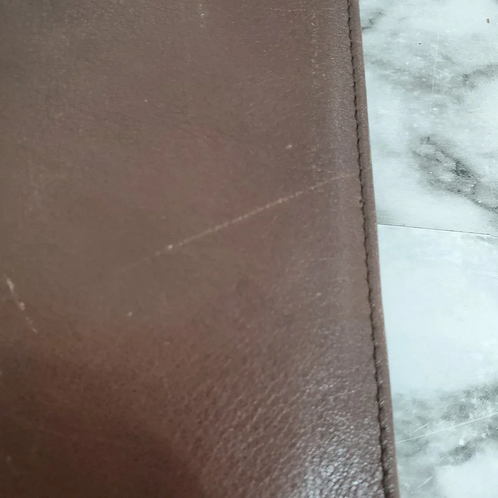 Tumi brown leather