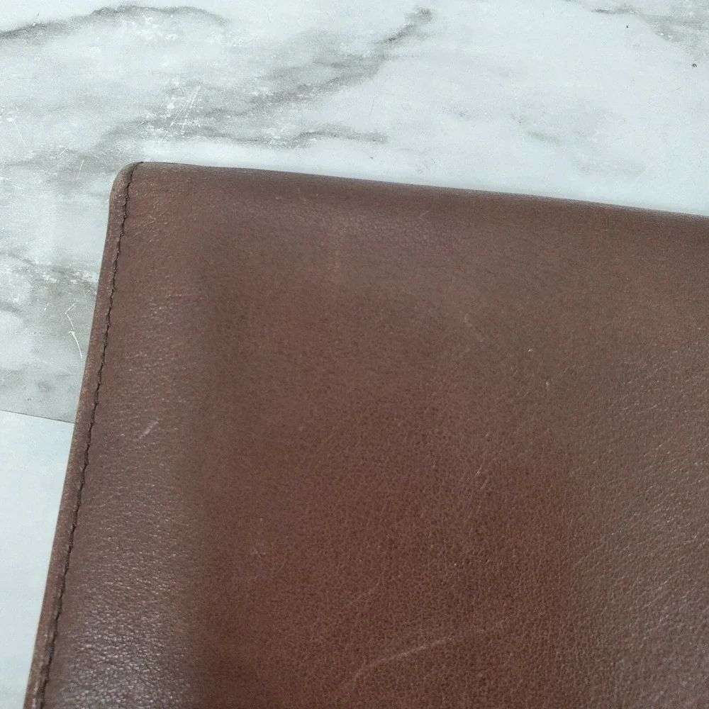 Tumi brown leather