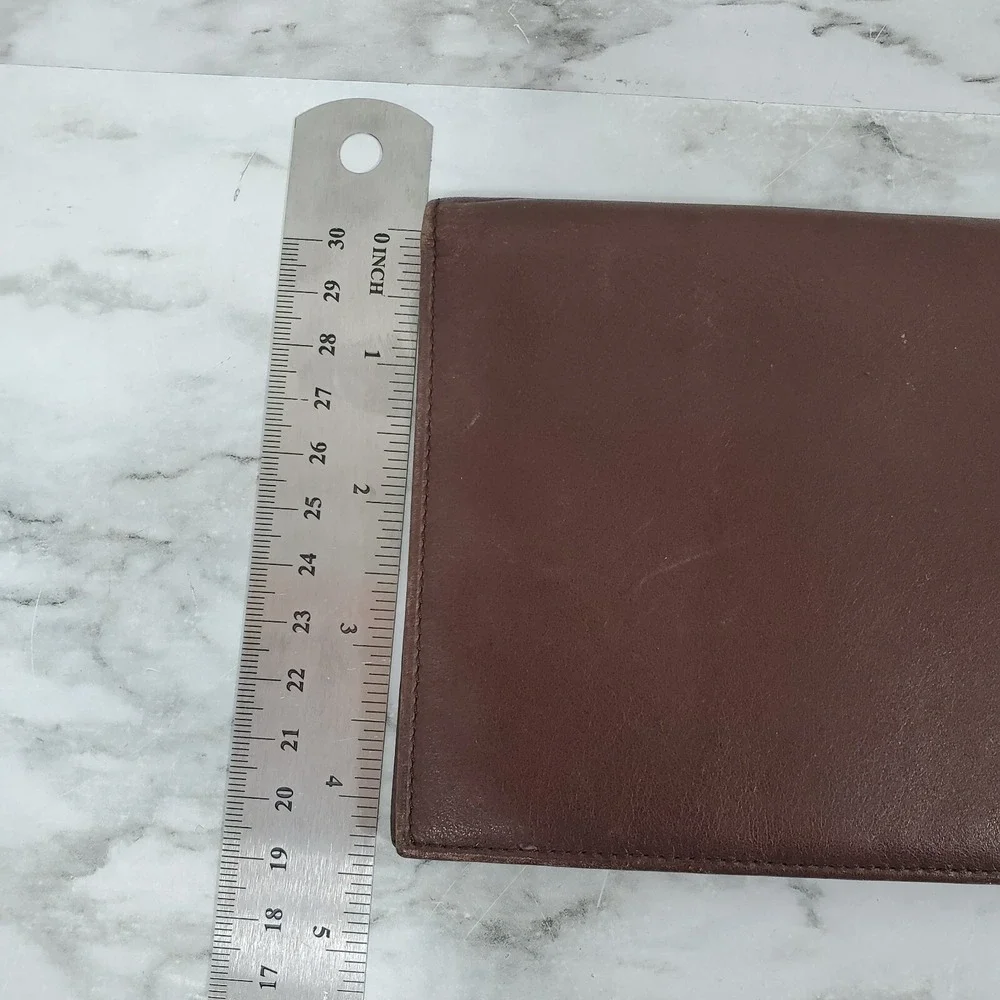 Tumi brown leather