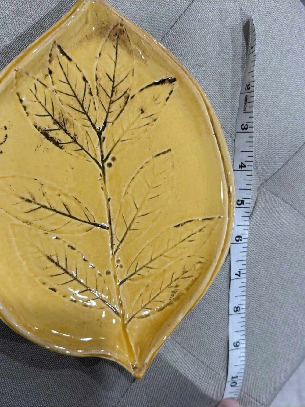 Crate&Barrel glossy yellow