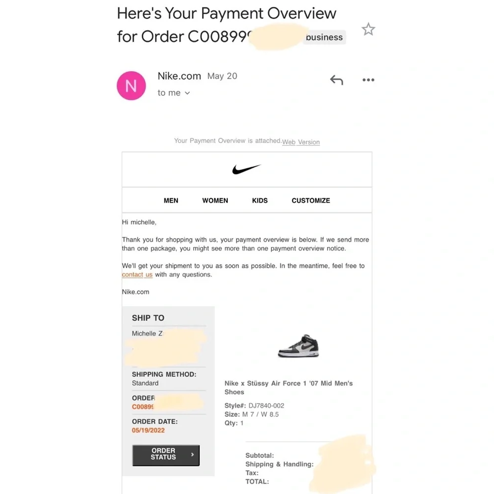 Nike 	•	model highly release