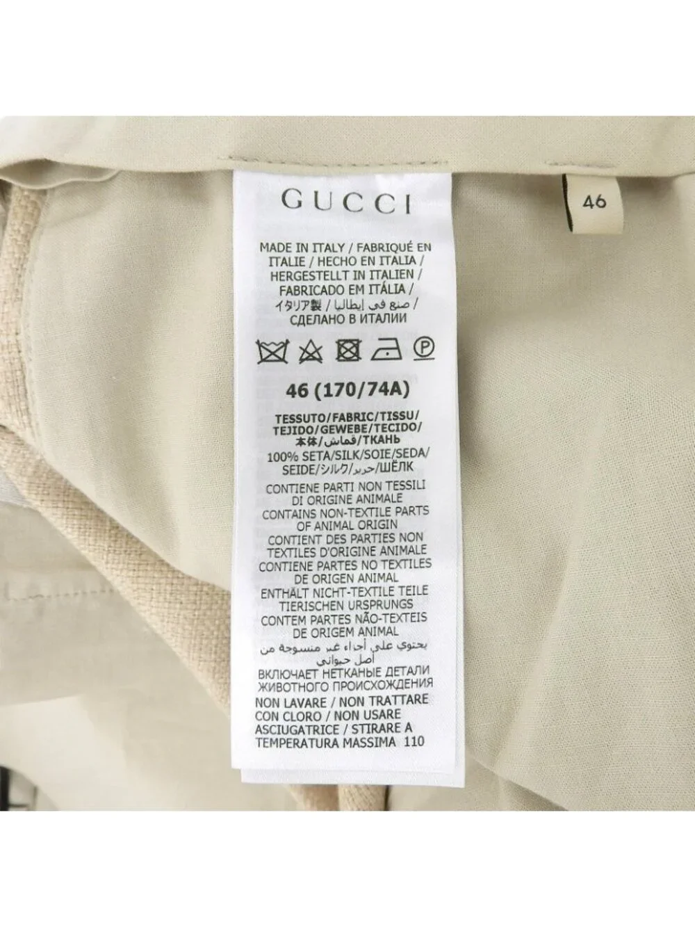 Gucci brand size