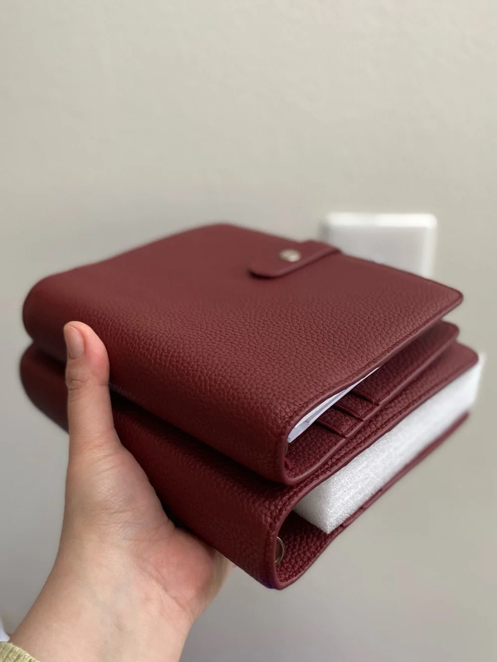 A6 Aura Estelle Ring Planner in very rare Wild Syrah Burgundy Color