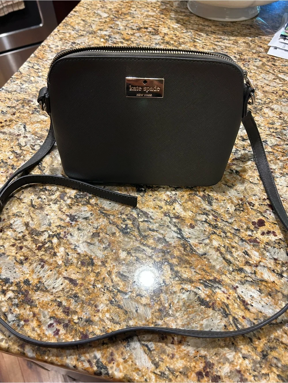 kate spade metal zip