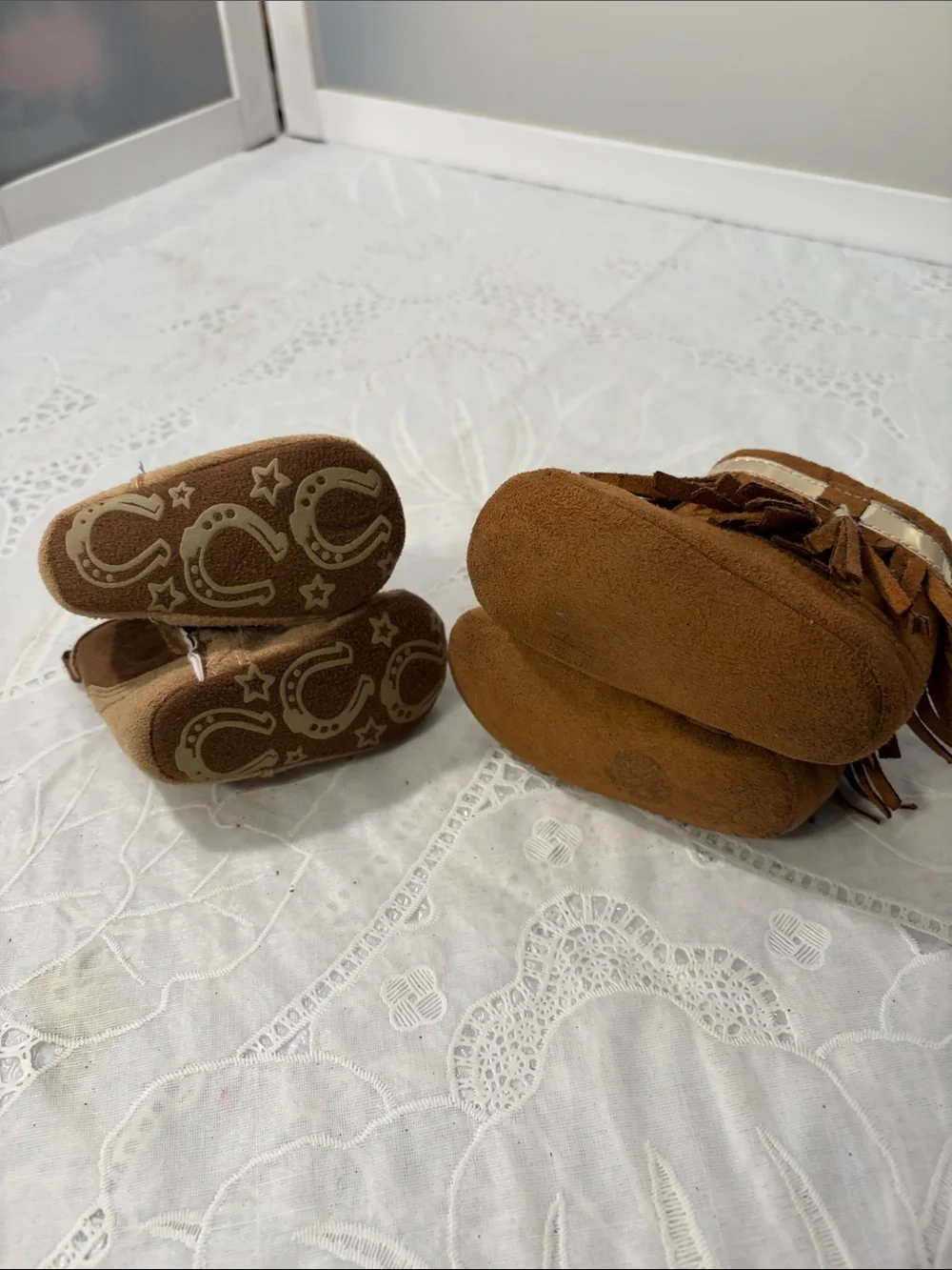First Steps brown suede