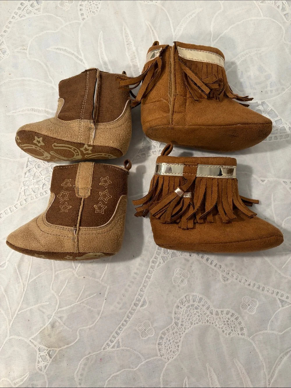 First Steps brown suede