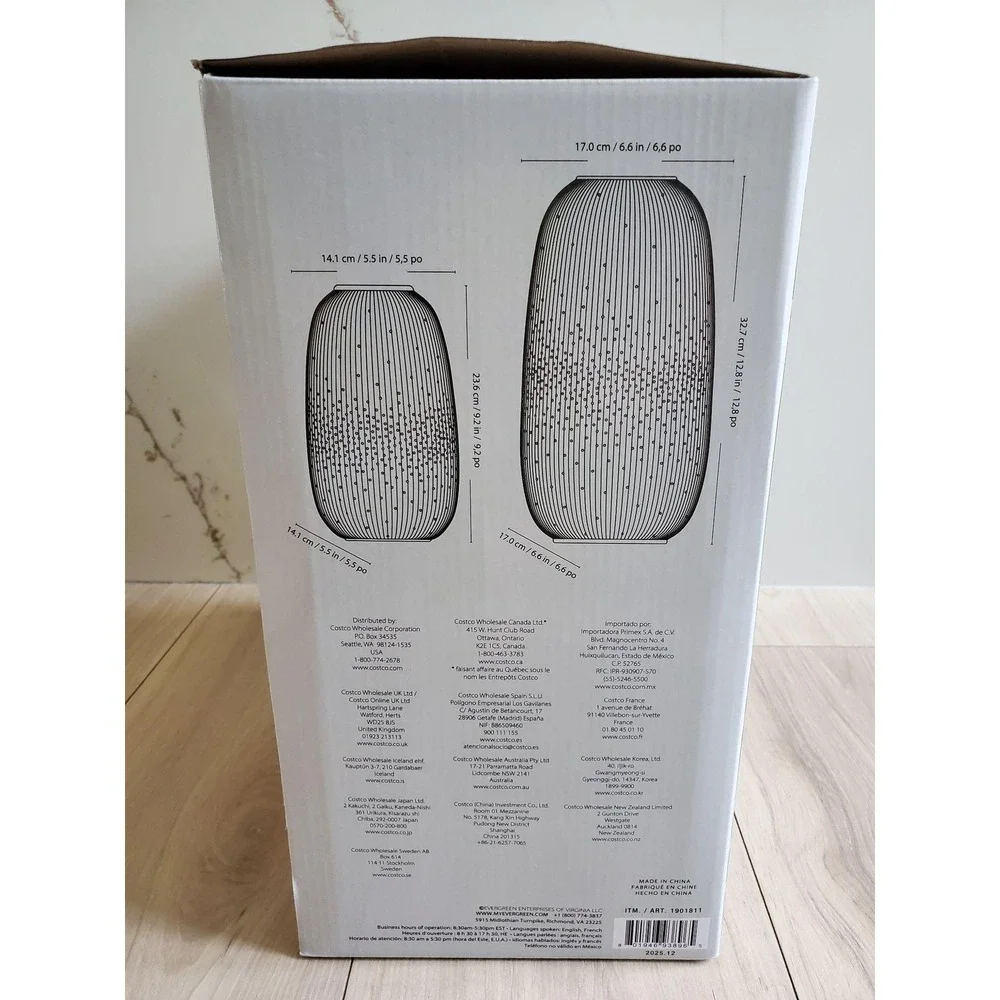 Evergreen set led size