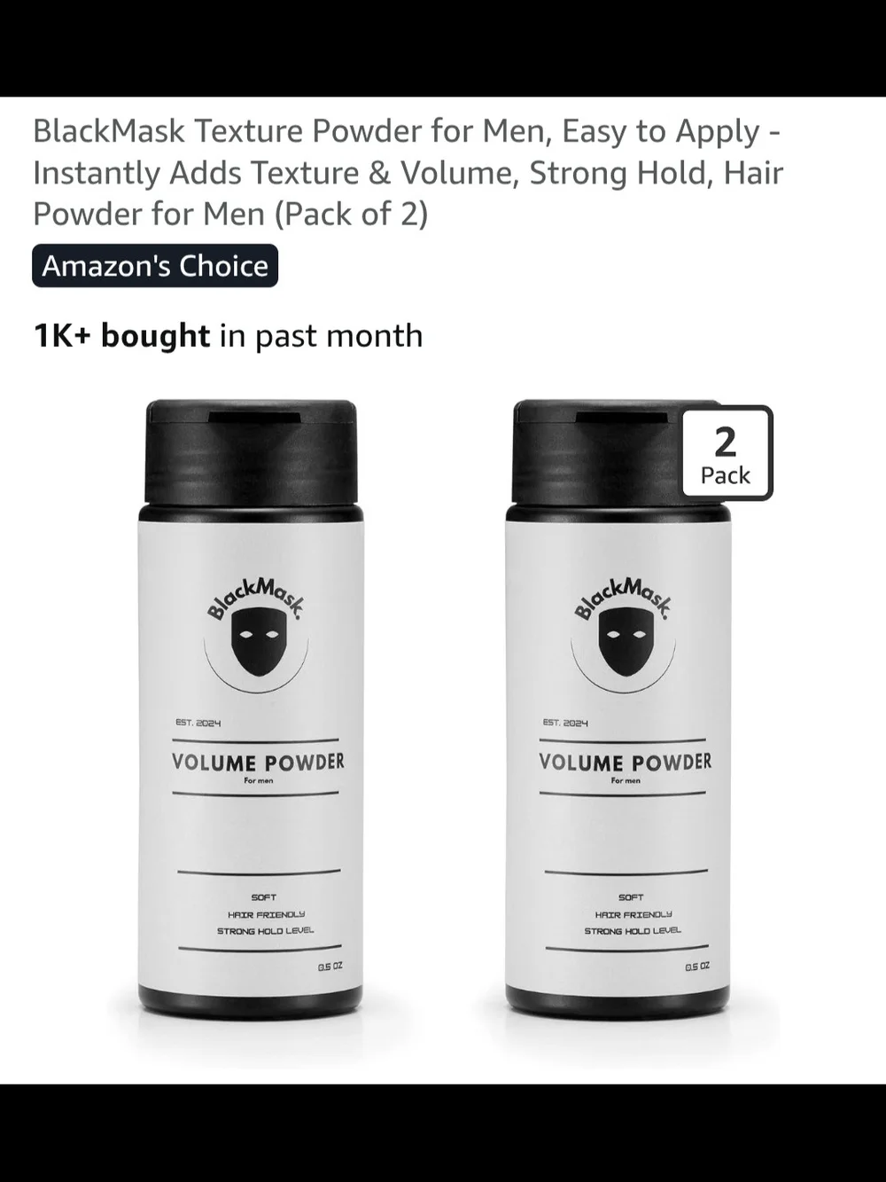 BlackMask volume powder