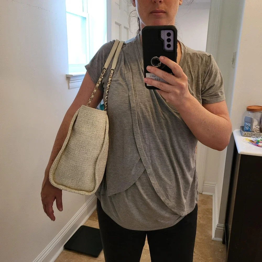 CHANEL two small ivory