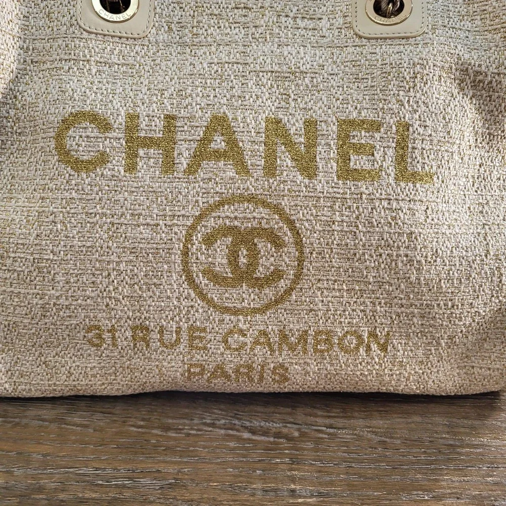 CHANEL tote crafted