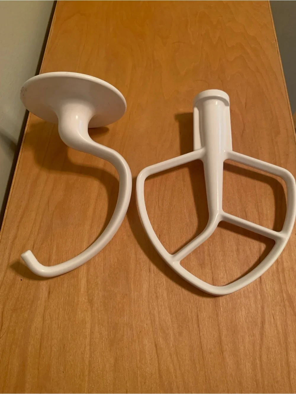 KitchenAid Tilt Head Stand Mixer Hook & Paddle Attachment Pair - Exc.Condition