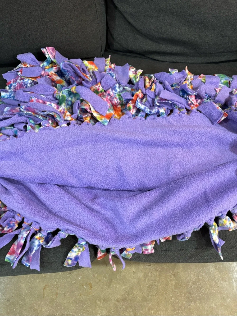 N/A purple washable fleece