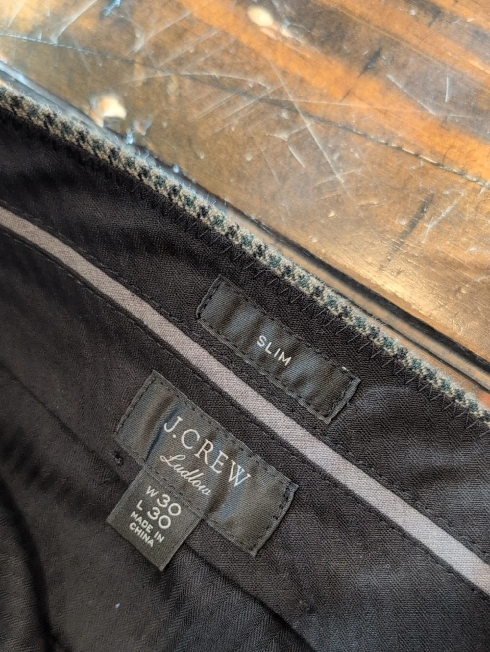 J. Crew listing** 75 trouser