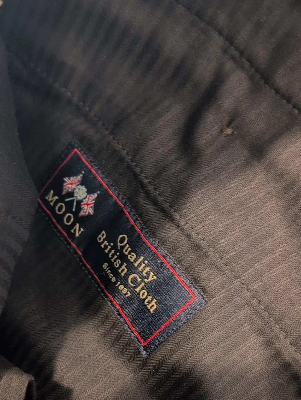 J. Crew trouser zip moon