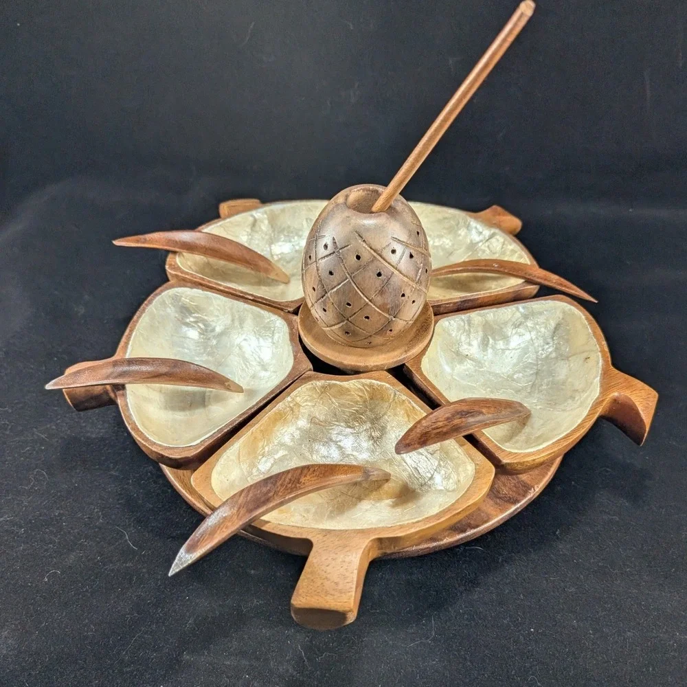 Handmade vintage wooden