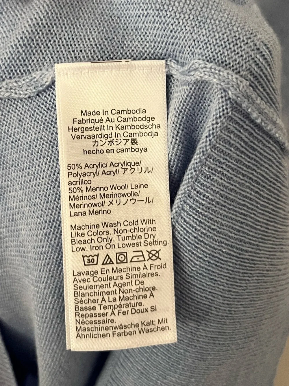 J. Crew blue 50%