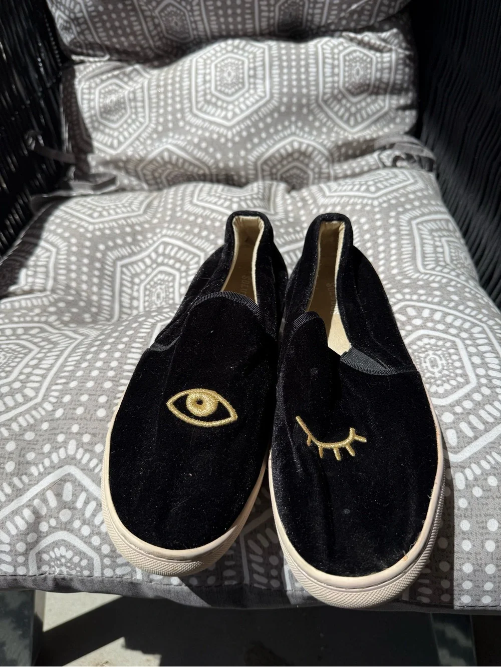 Soludos black velvet